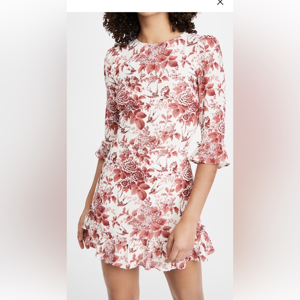 Reformation Doutzen Dress in Toile de Jouy